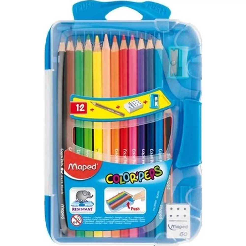 PASTELKY MAPED COLOR'PEPS SMART BOX - 12 FARIEB + DOPLNKY