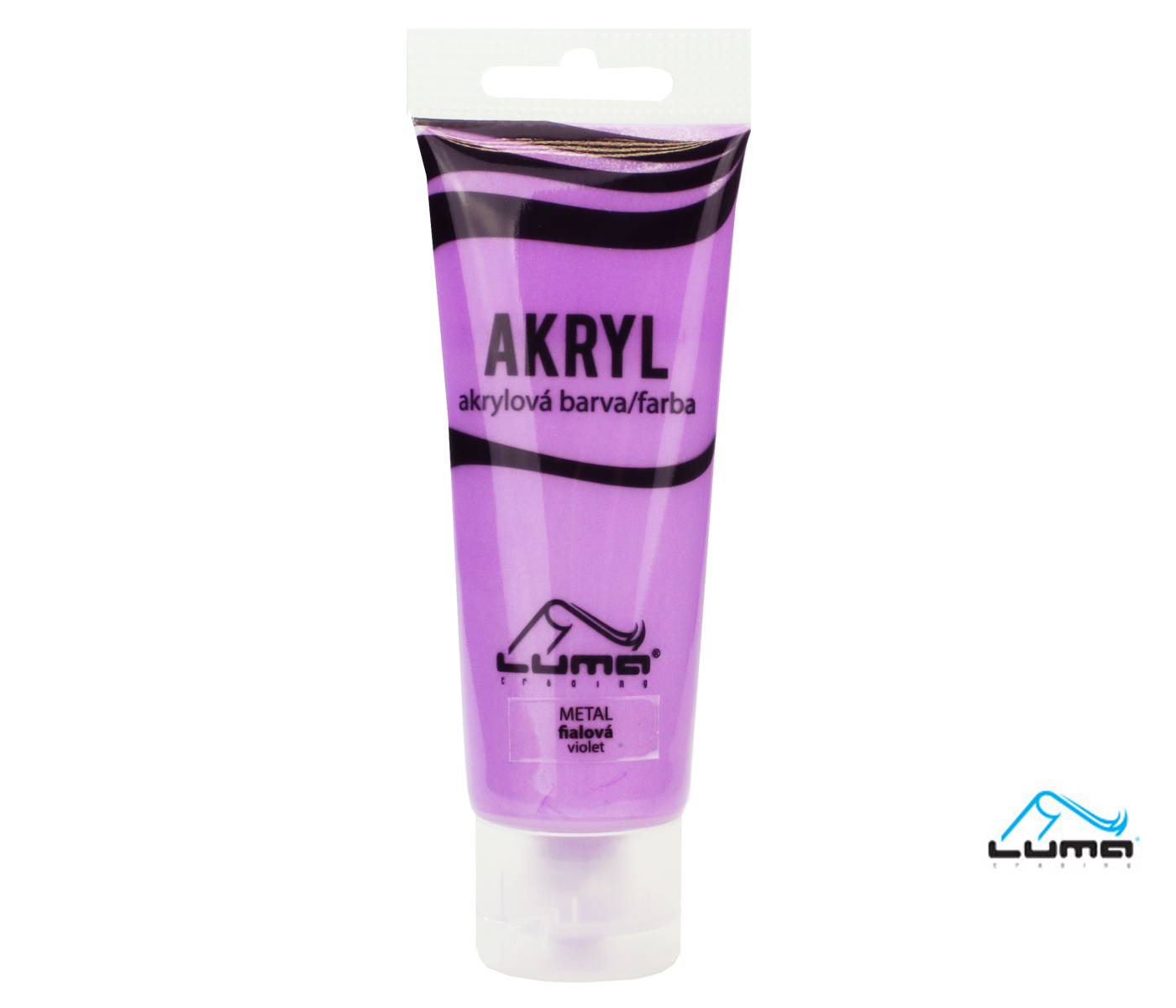 Farby akrylové 75ml, METAL fialová LUMA