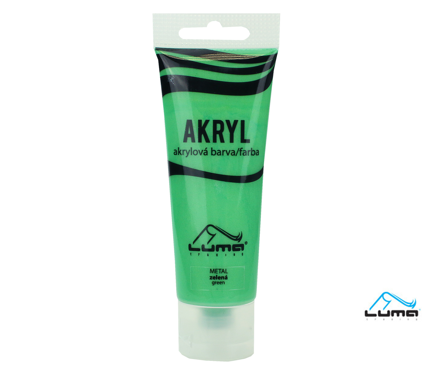 Farby akrylové 75ml, METAL zelená LUMA