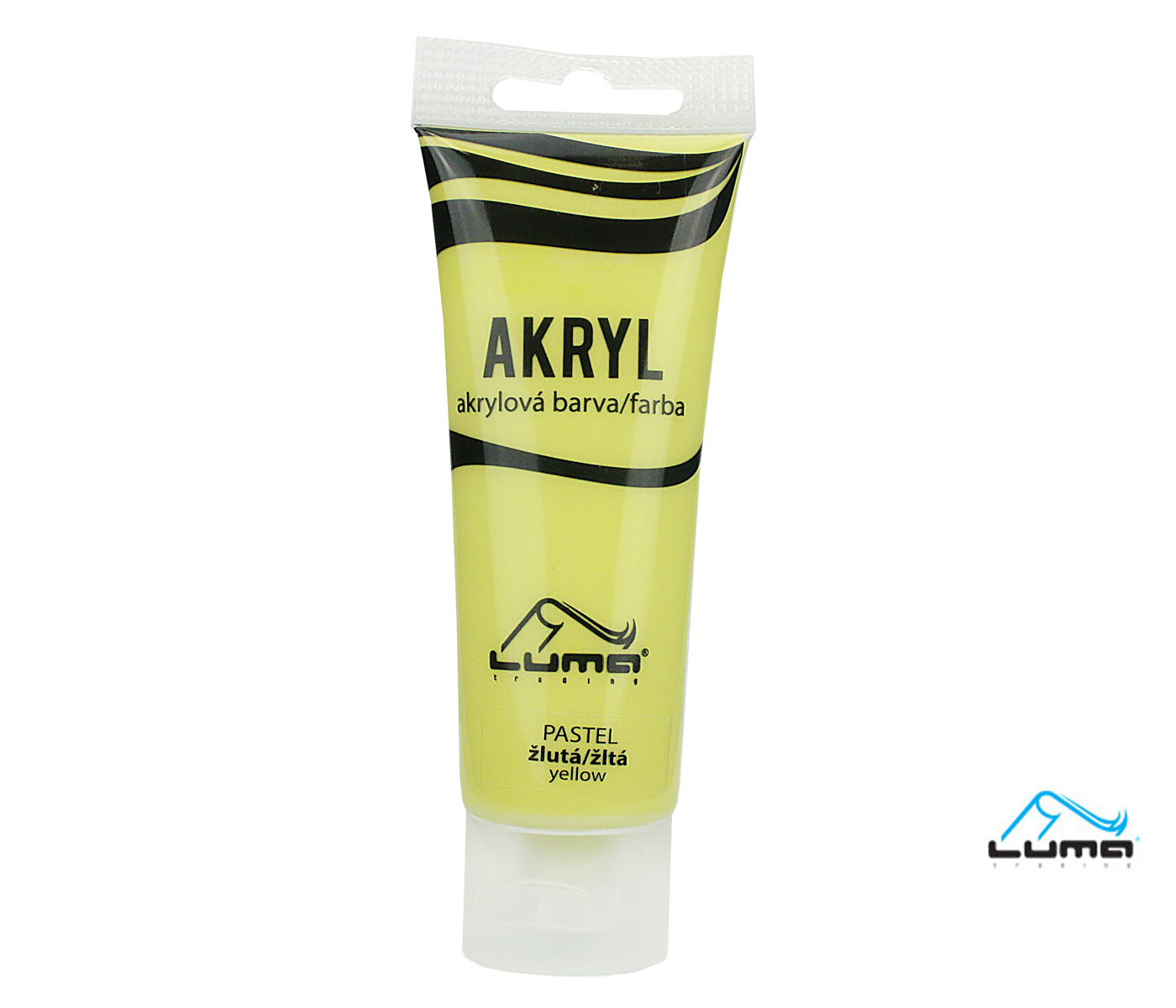 Farby akrylové 75ml, PASTEL žltá LUMA