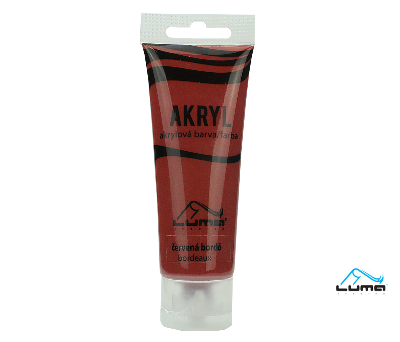 Farby akrylové 75ml, červeno bordó LUMA