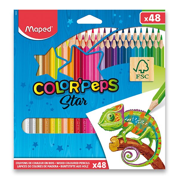 PASTELKY MAPED COLOR'PEPS - 48 FARIEB