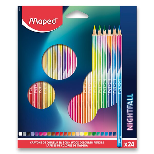 PASTELKY MAPED COLOR'PEPS NIGHTFALL - 24 FARIEB