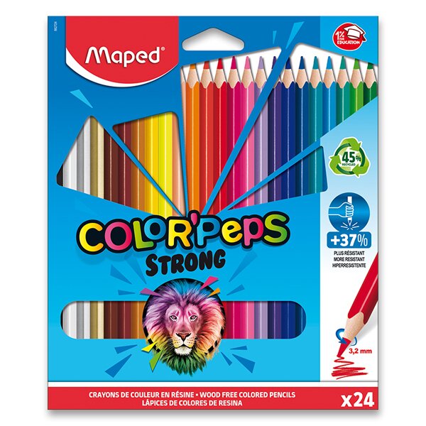 PASTELKY MAPED COLOR'PEPS STRONG - 24 FARIEB