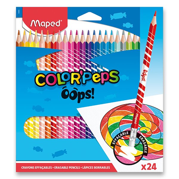 PASTELKY MAPED COLOR'PEPS OOPS - 24 FARIEB