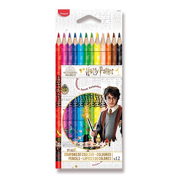 PASTELKY MAPED COLOR'PEPS HARRY POTTER - 12 FARIEB