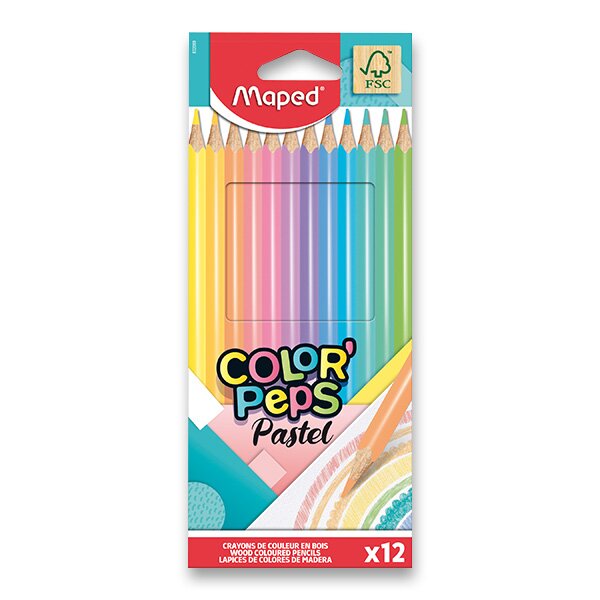 PASTELKY MAPED COLOR'PEPS PASTEL - 12 FARIEB