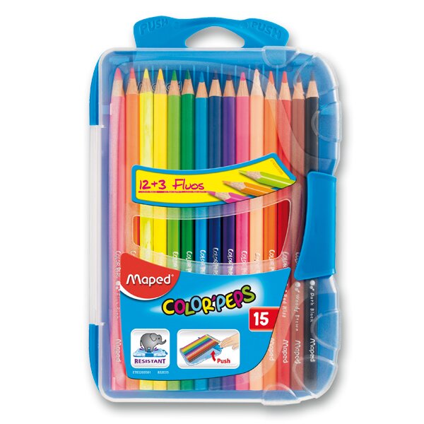 PASTELKY MAPED COLOR'PEPS SMART BOX - 15 FARIEB