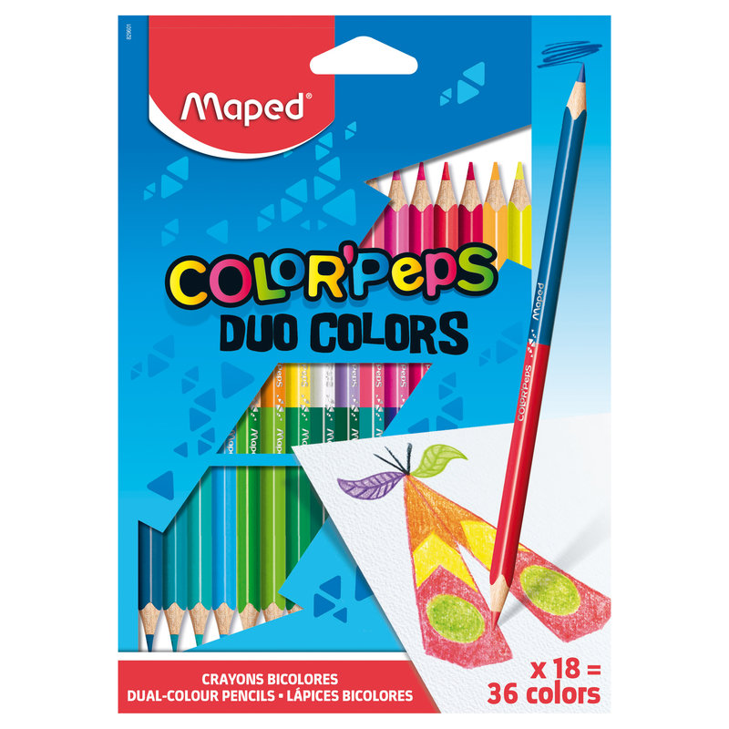 PASTELKY MAPED COLOR'PEPS DUO - OBOJSTRANNÉ PASTELKY, 36 FARIEB