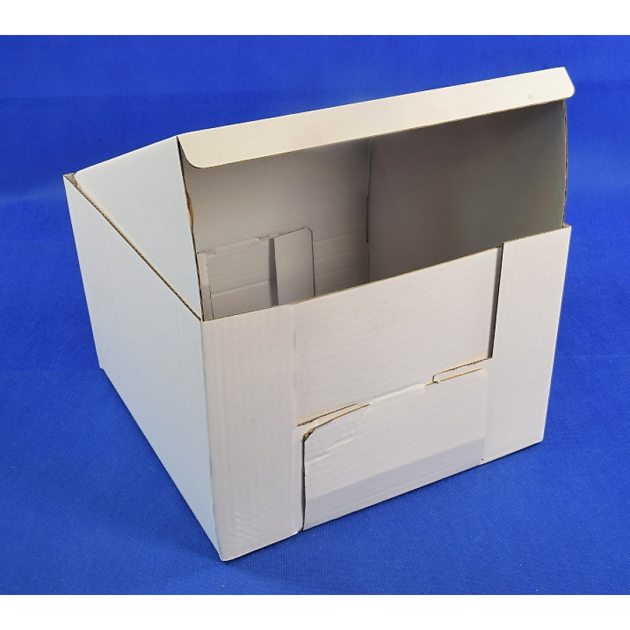 Tortová krabica 3VL B 30x30x20 bielo – hnedá