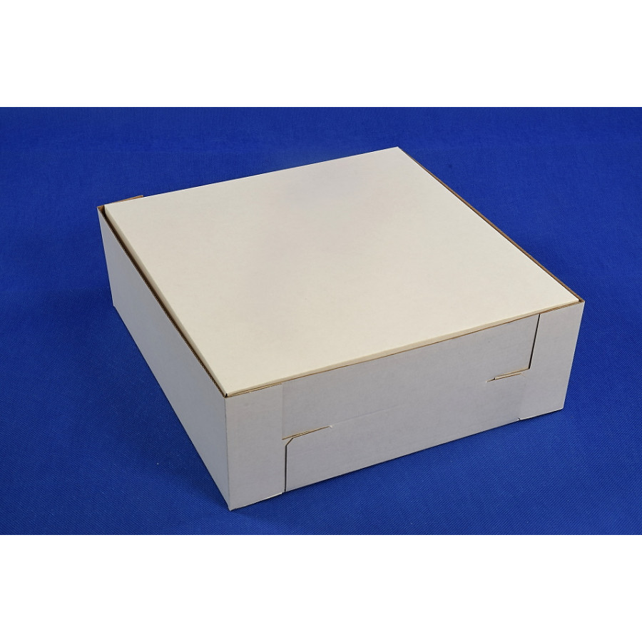 Tortová krabica 3VL E 28x28x10 bielo – hnedá
